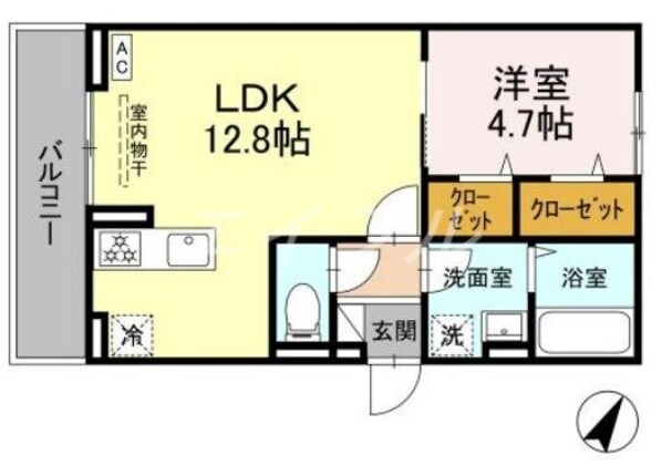 （仮）D-room浜ノ茶屋の物件間取画像